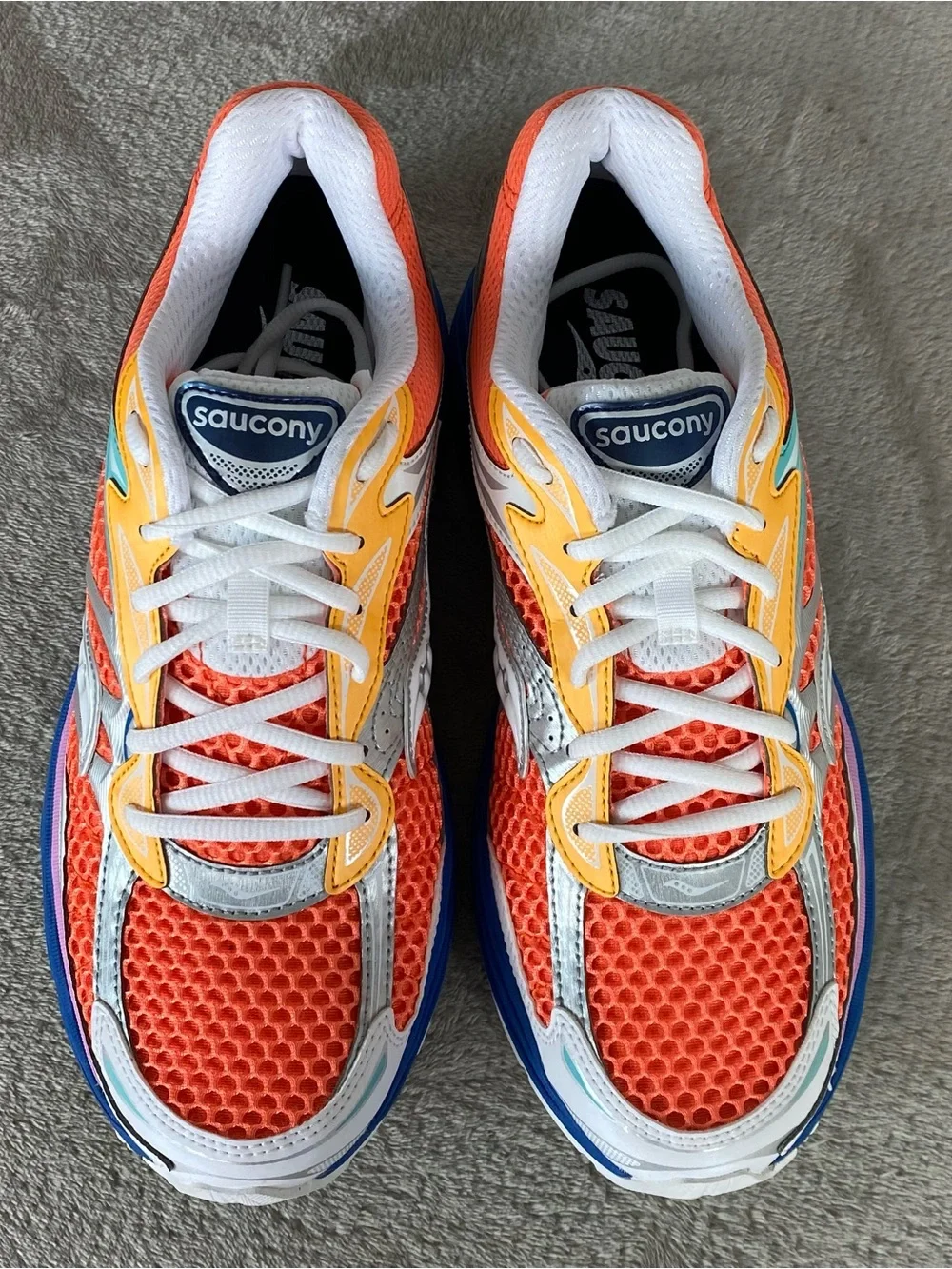 Saucony ProGrid Omni 9 S70739-53 Mens Size 8.5 Orange Multi Running Shoes NEW